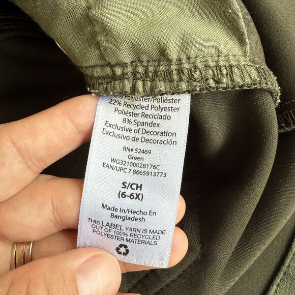 Wonder Nation Girls Small 6/6X Green Pull-On Skirt Adjustable Waist - Picture 7 of 8